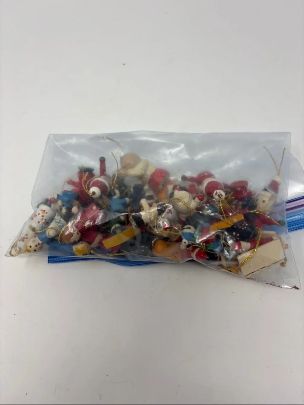 Assorted Miniature Wooden Ornaments - Multicolor